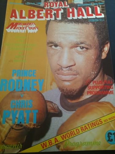 Vintage boxing programme - boxing,