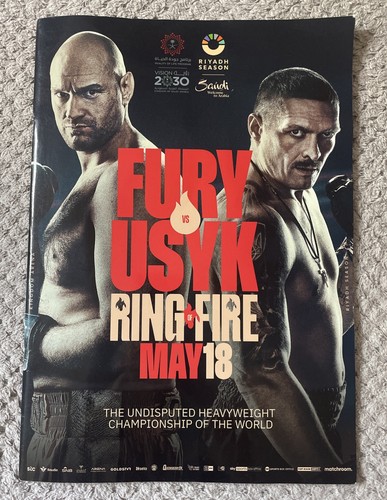 Fury usyk boxing - v, official