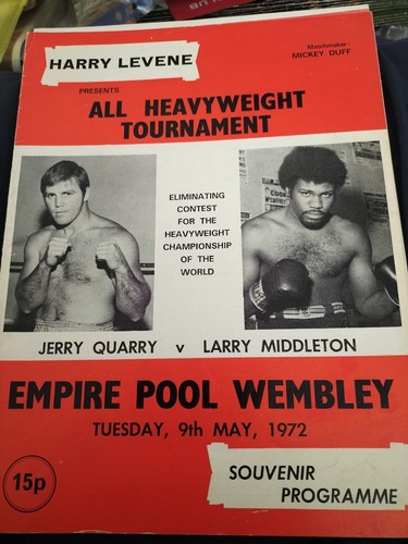 Boxing programme jerry quarry - boxing,