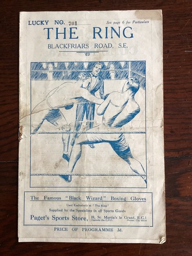 Original boxing programme the - original,