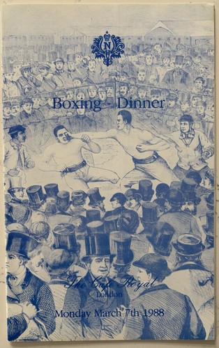 1988 program for boxing - for,