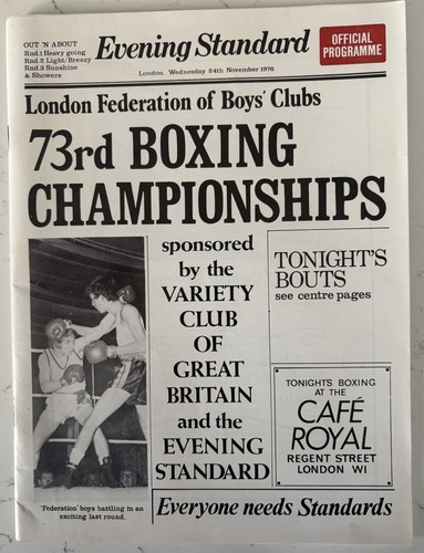 1976 program 73rd boxing - 1976,