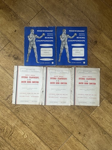 Vintage boxing programmes - programmes, 1955