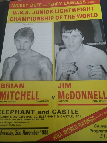 Vintage boxing programme brian - vintage,