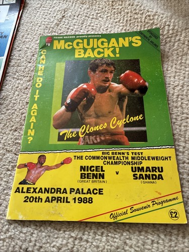Vintage boxing programmes - vintage,