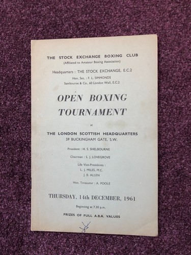 Boxing programme london - boxing, at