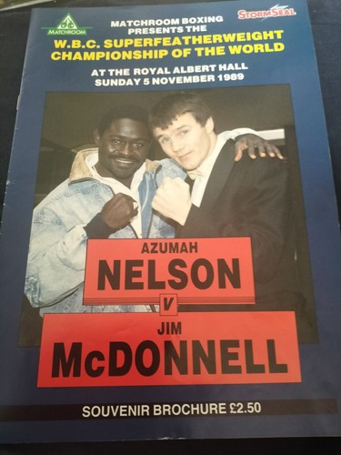 Vintage boxing programme - vintage,