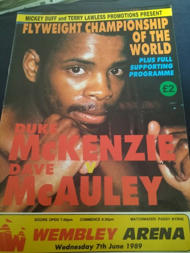 Vintage boxing programme duke - vintage,
