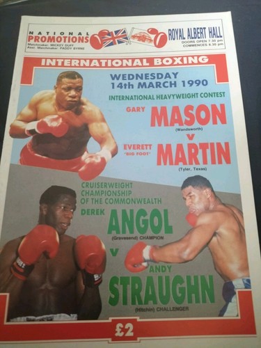 Vintage boxing programme gary - vintage,