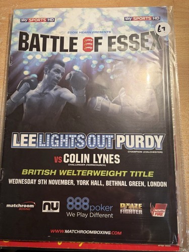 Boxing program featuring - program, lee