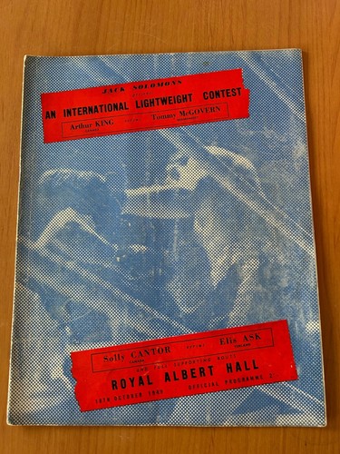 Boxing programme arthur king - programme.,