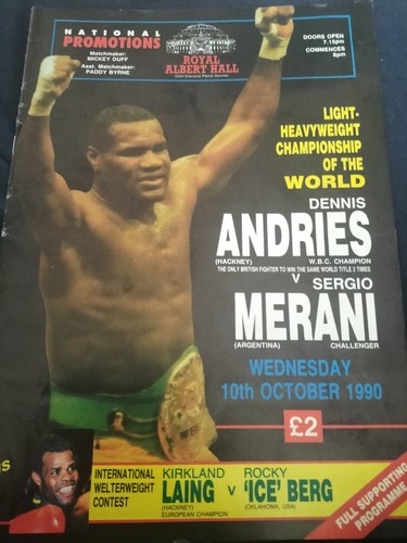 Vintage boxing programme - boxing,