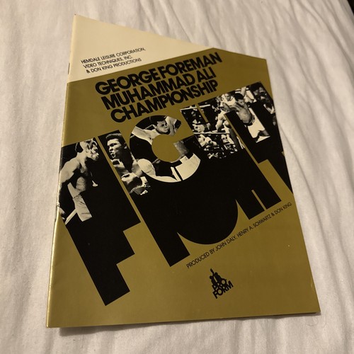 Boxing programme 1974 muhammad - programme,
