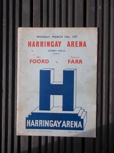 Boxing programme 1930s - , tommy