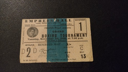 Boxing ticket 1955 - ,