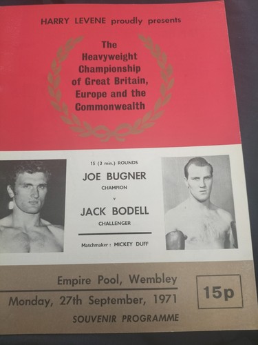 Vintage boxing programme joe - vintage,