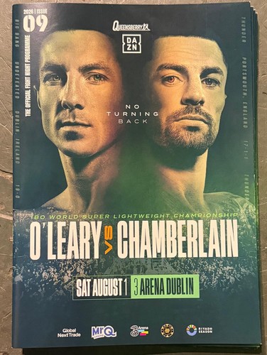 Boxing programme leary vs - programme,