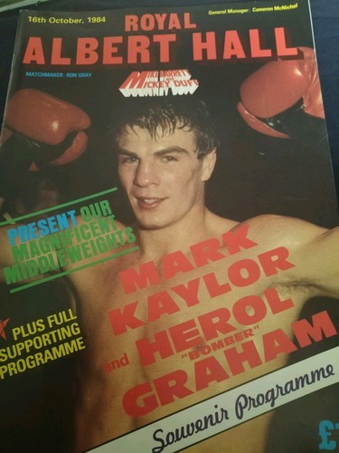 Vintage boxing programme - vintage,