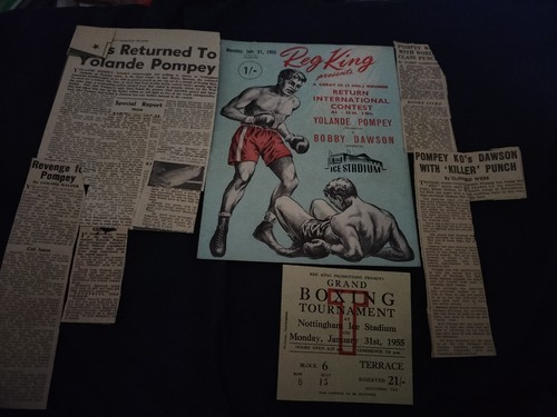 Vintage boxing programme - boxing,