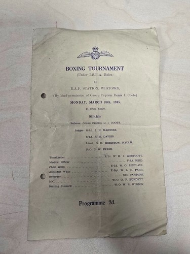 Boxing tournament programme - programme, 2d