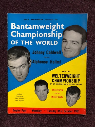 Boxing programme 31st - , october