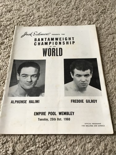Vintage boxing programme - vintage,