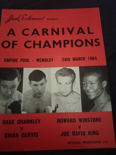 Vintage boxing signed howard - signed,