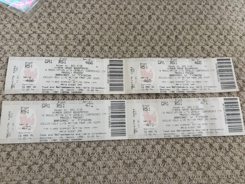 Tickets complete with stubs - with,