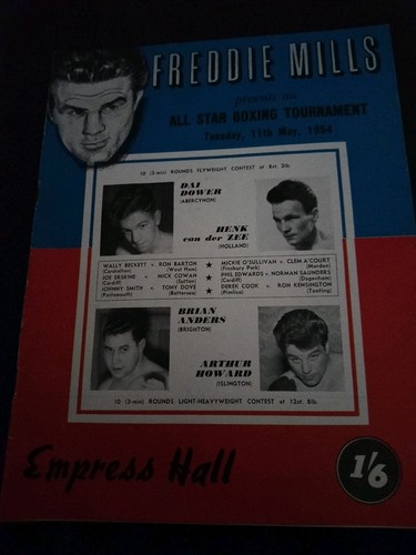 Vintage boxing programme - vintage,