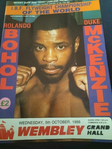 Vintage boxing programme - vintage,