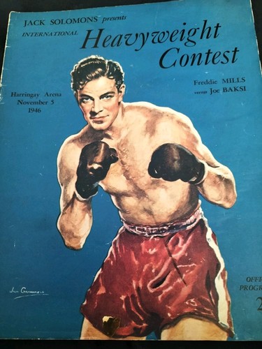 Vintage boxing freddie mills - freddie, v